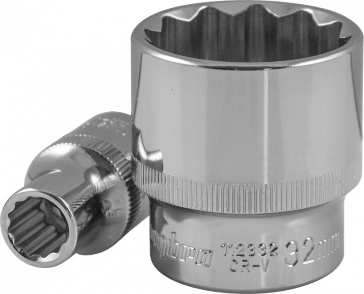 Головка торцевая 12-гранная 1/2"DR 17 мм 112317 OMBRA